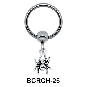 Spider Closure Rings Charms BCRCH-26