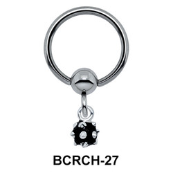 Solid Boulder Closure Ring Charms BCRCH-27