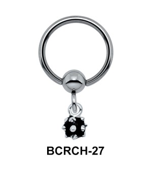 Solid Boulder Closure Ring Charms BCRCH-27