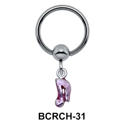 Solid Charm And Closure Ring BCRCH-31