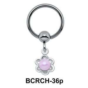 Glowing Pearl On Closure Ring BCRCH-36p