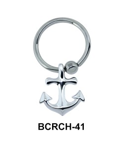 Anchor Shaped Closure Rings Charm BCRCH-41