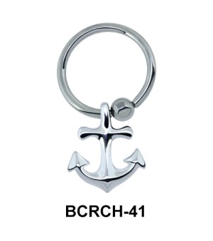 Anchor Shaped Closure Rings Charm BCRCH-41