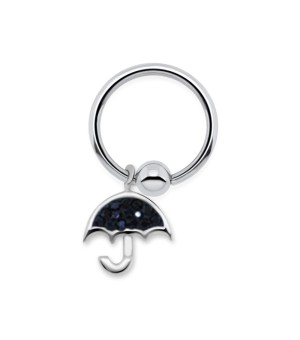 Umbrella Ferido Crystal Closure Rings Charms BCRCH-49 (wait picture)