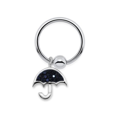 Umbrella Ferido Crystal Closure Rings Charms BCRCH-49 (wait picture)