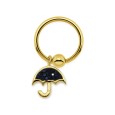 Umbrella Ferido Crystal Closure Rings Charms BCRCH-49 (wait picture)