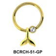 Fish Tail Closure Rings Charms BCRCH-51