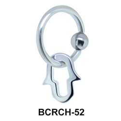 Keyhole Shaped Closure Rings Charms BCRCH-52