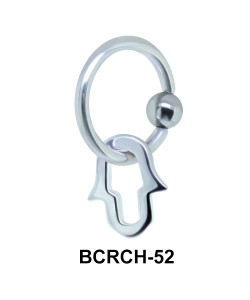 Keyhole Shaped Closure Rings Charms BCRCH-52