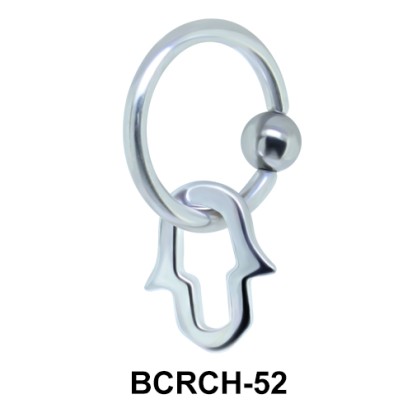 Keyhole Shaped Closure Rings Charms BCRCH-52