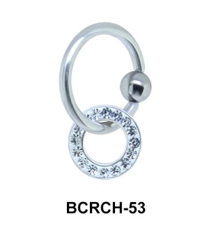 Hanging Closure Rings Charms BCRCH-53