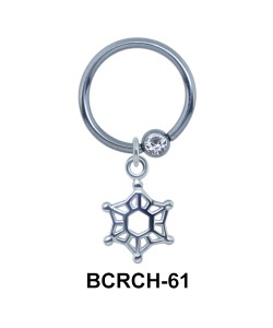 Cobweb Closure Rings Charms  BCRCH-61