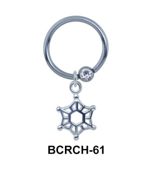 Cobweb Closure Rings Charms  BCRCH-61