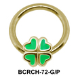 4 Leaf Closure Rings Charms BCRCH-72