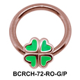 4 Leaf Closure Rings Charms BCRCH-72