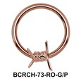 Barbed Wire Closure Rings Charms BCRCH-73