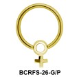 Plus Sized Charm Closure Ring BCRFS-26