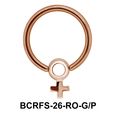 Plus Sized Charm Closure Ring BCRFS-26