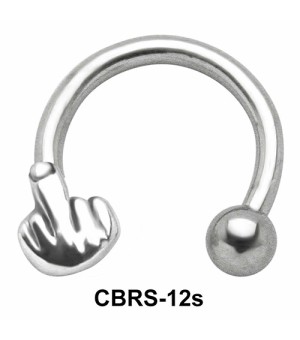 Fuck Sign Circular Barbells SSCBS-12s