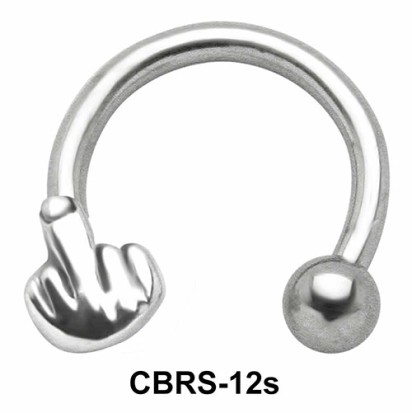 Fuck Sign Circular Barbells SSCBS-12s