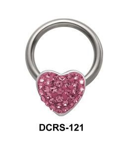 Rainbow Heart Closure Rings DCRS-121