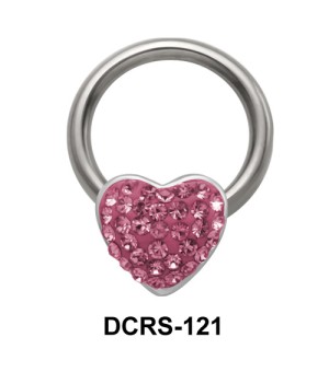 Rainbow Heart Closure Rings DCRS-121