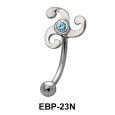 Fan Shaped Eyebrow Piercing EBP-23