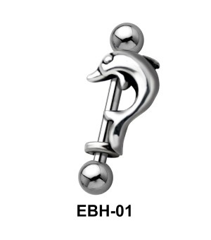 Dolphin Eyebrow Piercing EBH-01