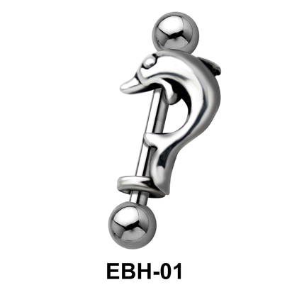 Dolphin Eyebrow Piercing EBH-01