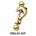 Dolphin Eyebrow Piercing EBH-01