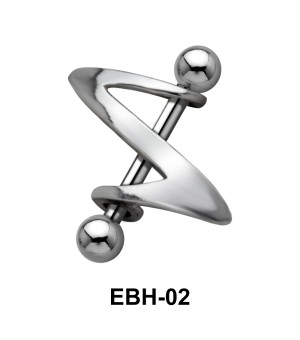 Reverse Z Eyebrow Piercing EBH-02