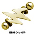 Lightning Shaped Eyebrow Piercing EBH-04