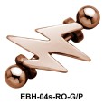 Lightning Shaped Eyebrow Piercing EBH-04