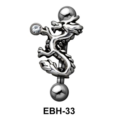 Dragon Shaped Eyebrow Piercing EBH-33