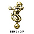 Dragon Shaped Eyebrow Piercing EBH-33