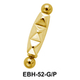 Tri Pyramid Eyebrow Piercing EBH-52