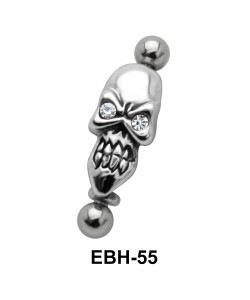 Skull Shaped Eyebrow Piercing EBH-55