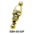 Skull Shaped Eyebrow Piercing EBH-55