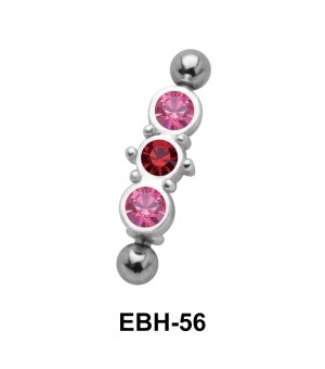 Multistoned Eyebrow Piercing EBH-56