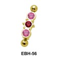 Multistoned Eyebrow Piercing EBH-56