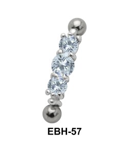 Multiple CZ Eyebrow Piercing EBH-57