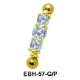 Multiple CZ Eyebrow Piercing EBH-57