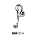 Snake Shaped Eyebrow Piercing EBP-03