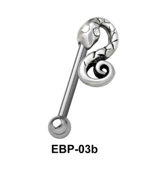 Snake Shaped Eyebrow Piercing EBP-03