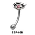 Stone Set Eye Eyebrow Piercing EBP-05