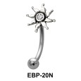 Sun Shaped Eyebrow Piercing EBP-20