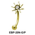 Sun Shaped Eyebrow Piercing EBP-20