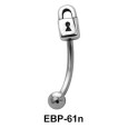 Lock Shaped Eyebrow Piercing EBP-61