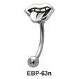 Mouth n Tongue Eyebrow Piercing EBP-63b