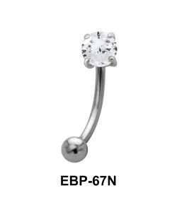 Round CZ Eyebrow Piercing EBP-67